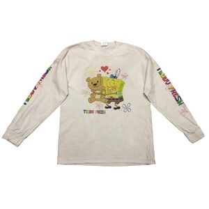 Teddy Fresh Spongebob L‎ Cream Long Sleeve Double Sided *spots